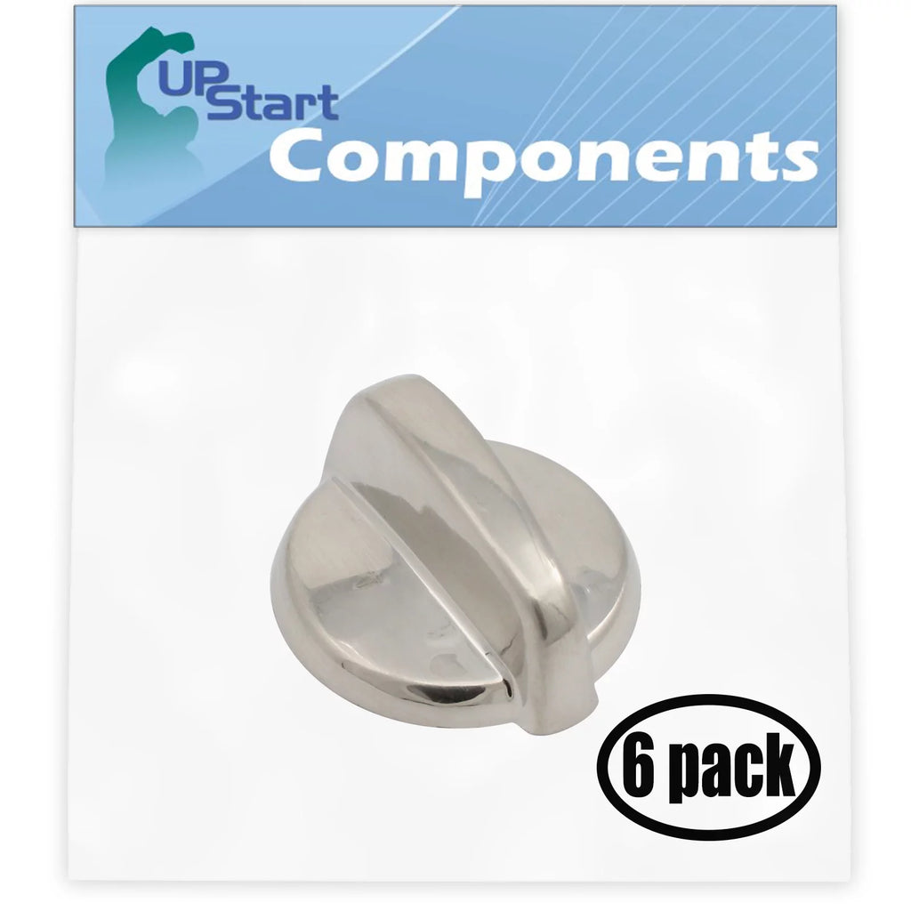 6 Pack Stainless Steel Control Knob I238