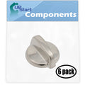 6 Pack Stainless Steel Control Knob I238