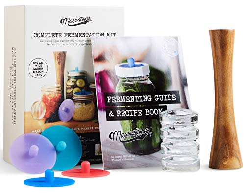 Fermentation Jar Starter Set with Mason Jar, Lids & Weight I65876