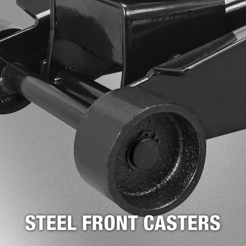 Black Steel Racing Floor Jack, 3 Ton (6,000 lb) Capacity M15136