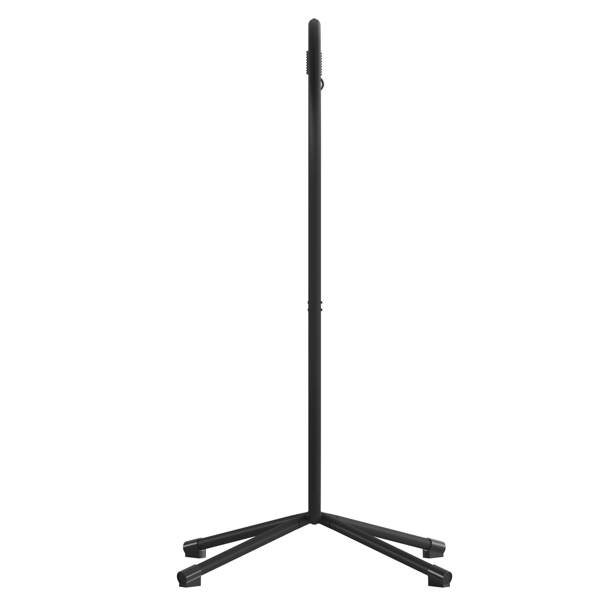 Heavy Duty All-Weather Hanging Hammock Chair C-Stand with Steel Offset Base, Black K684676