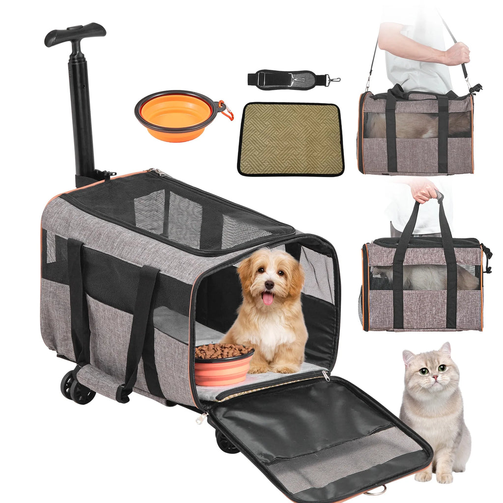 Gray Rolling Pet Vehicle V716865