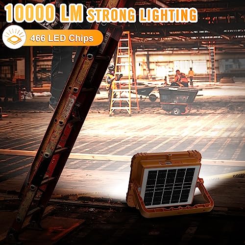 100W LED Solar Work Light, 10000LM Magnetic Worklight, IP66 Waterproof U169523