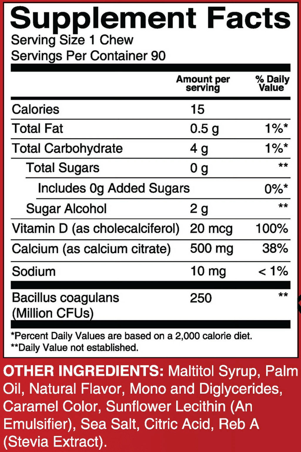 Capsules 3-Month Supply Multivitamin Calcium Citrate Soft Chews S26853