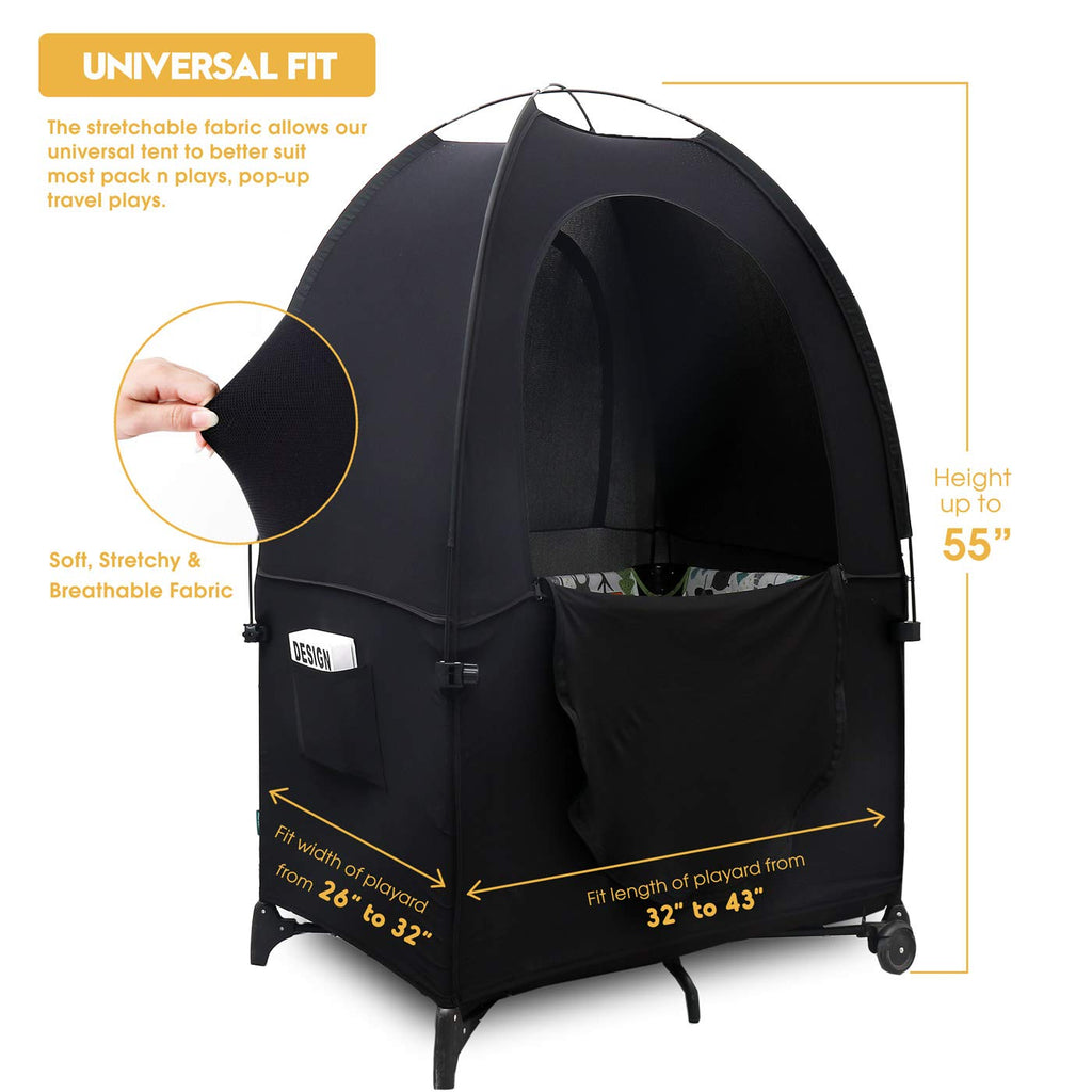 Pack-N-Play Tent Darkening Mini Crib Canopy Cover Q967664