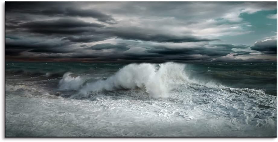 Blue Sea Sailboat Canvas Wall Art 30x20 G631945