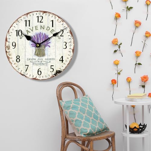 16" Silent MDF Wooden Wall Clock B75924