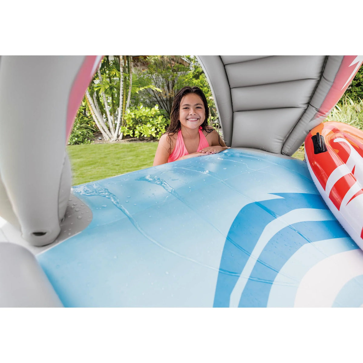 Inflatable Backyard Water Slide with Electric Air Pump L4528