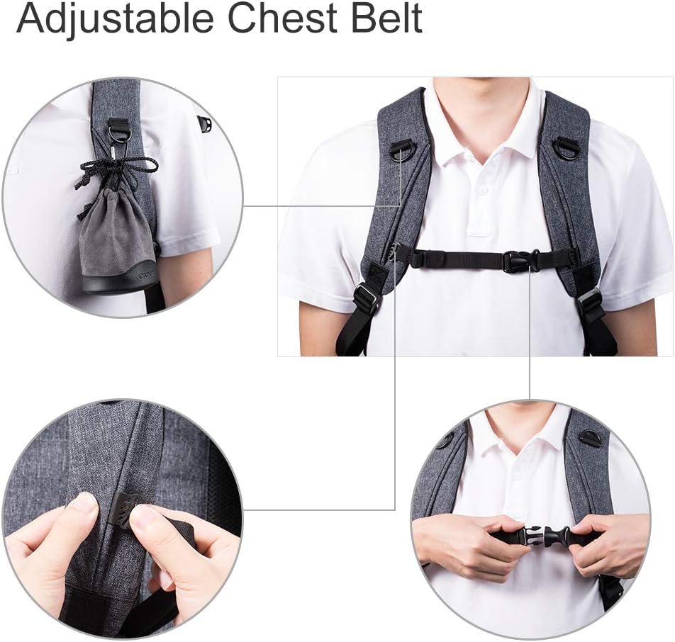 Camera Backpack for DSLR Cameras, 14-15 inch Laptop, Tripod, Lenses O4227