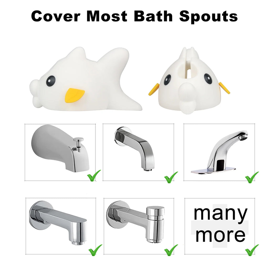 White Faucet Cover with 2 Toys U515229