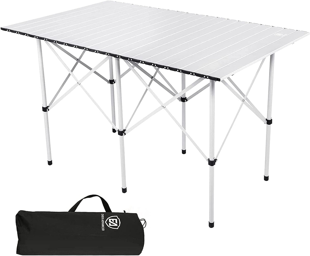 Lightweight Portable Aluminum Camping Table with Carry Bag U784901