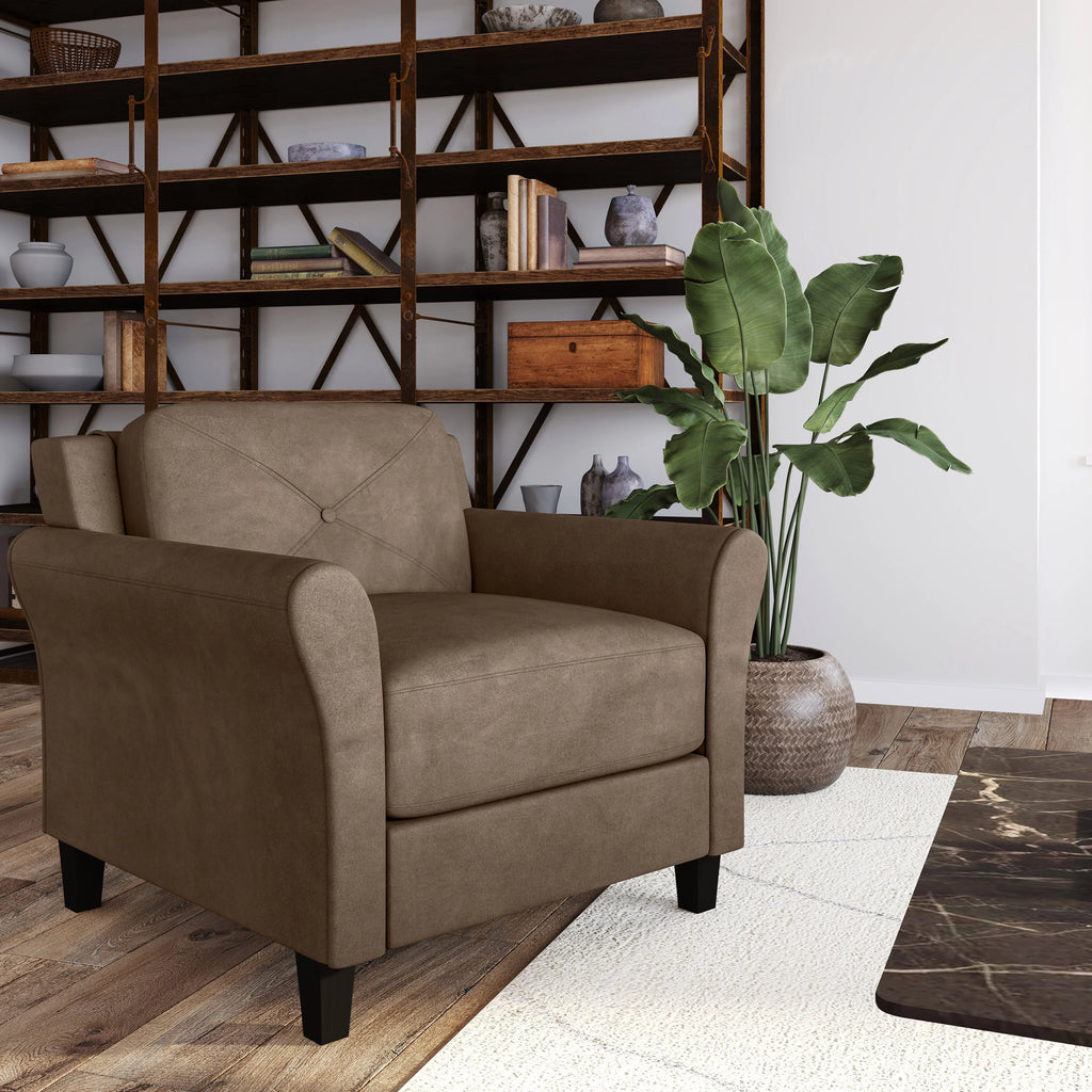 Dark Gray Fabric Club Chair Z363