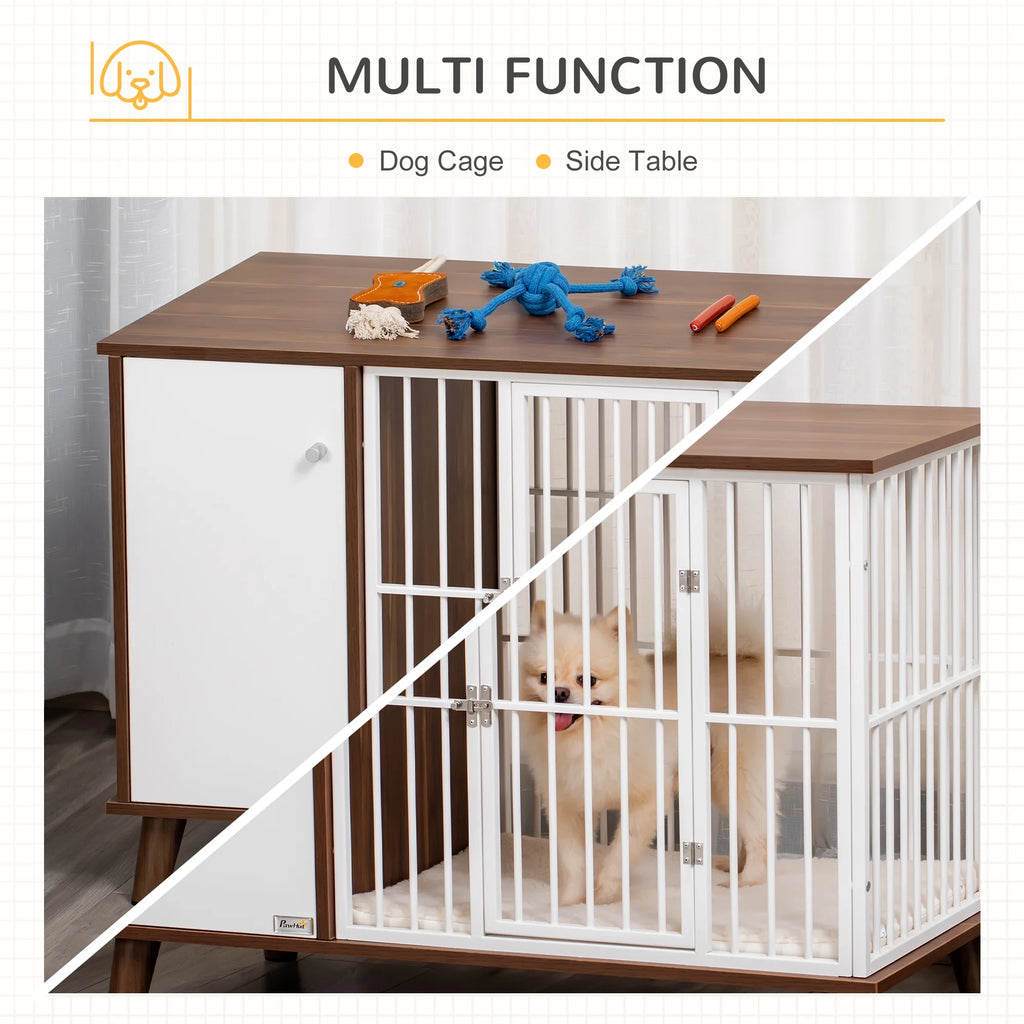 Wooden Dog Kennel End Table with Cushion Z7519