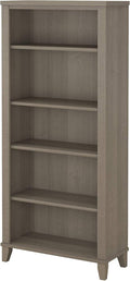 Ash Gray 5 Shelf Bookcase L43576