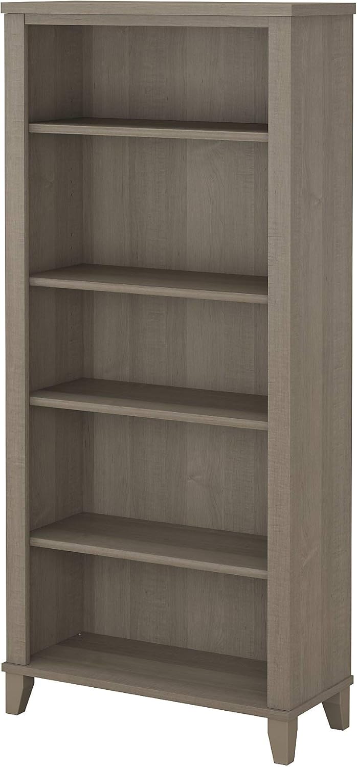 Ash Gray 5 Shelf Bookcase L43576