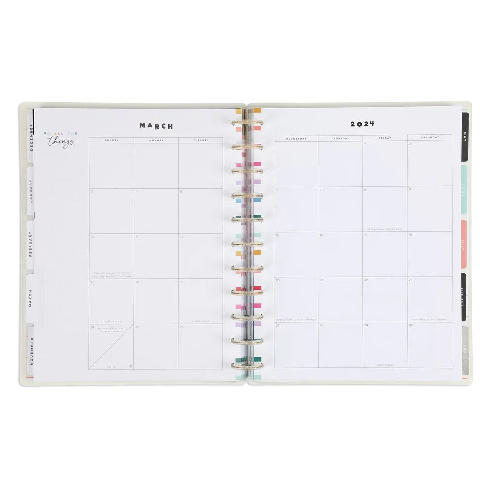 18 Month Planner, July 2023 – Dec 2024, Monthly Layout, Big Sized 8.5” x 11” Z546