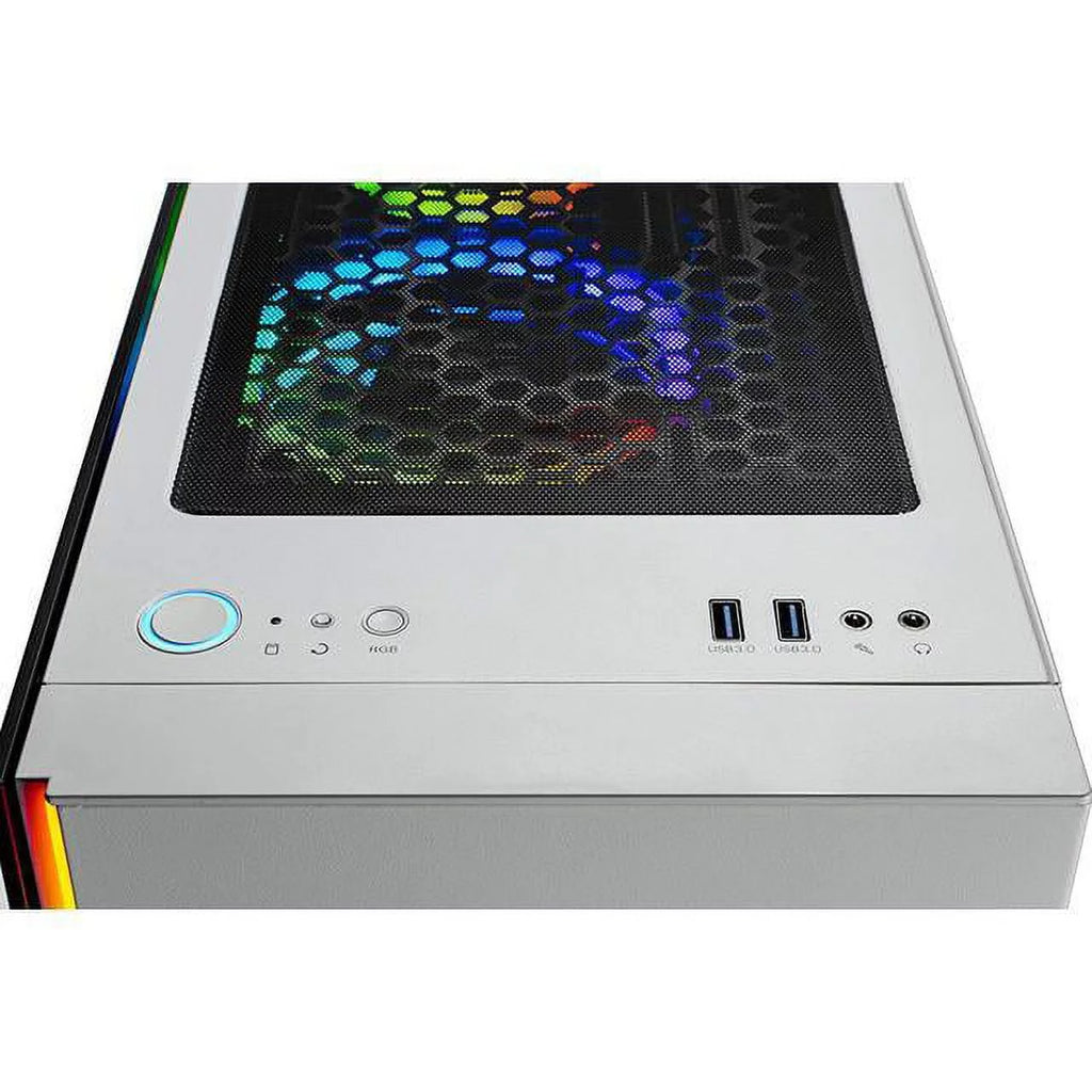 White Gaming Desktop PC - Ryzen 5 3600, RTX 3060 12GB, 1TB SSD, 16GB DDR4 3000, Windows 10 Home 64-bit L4308