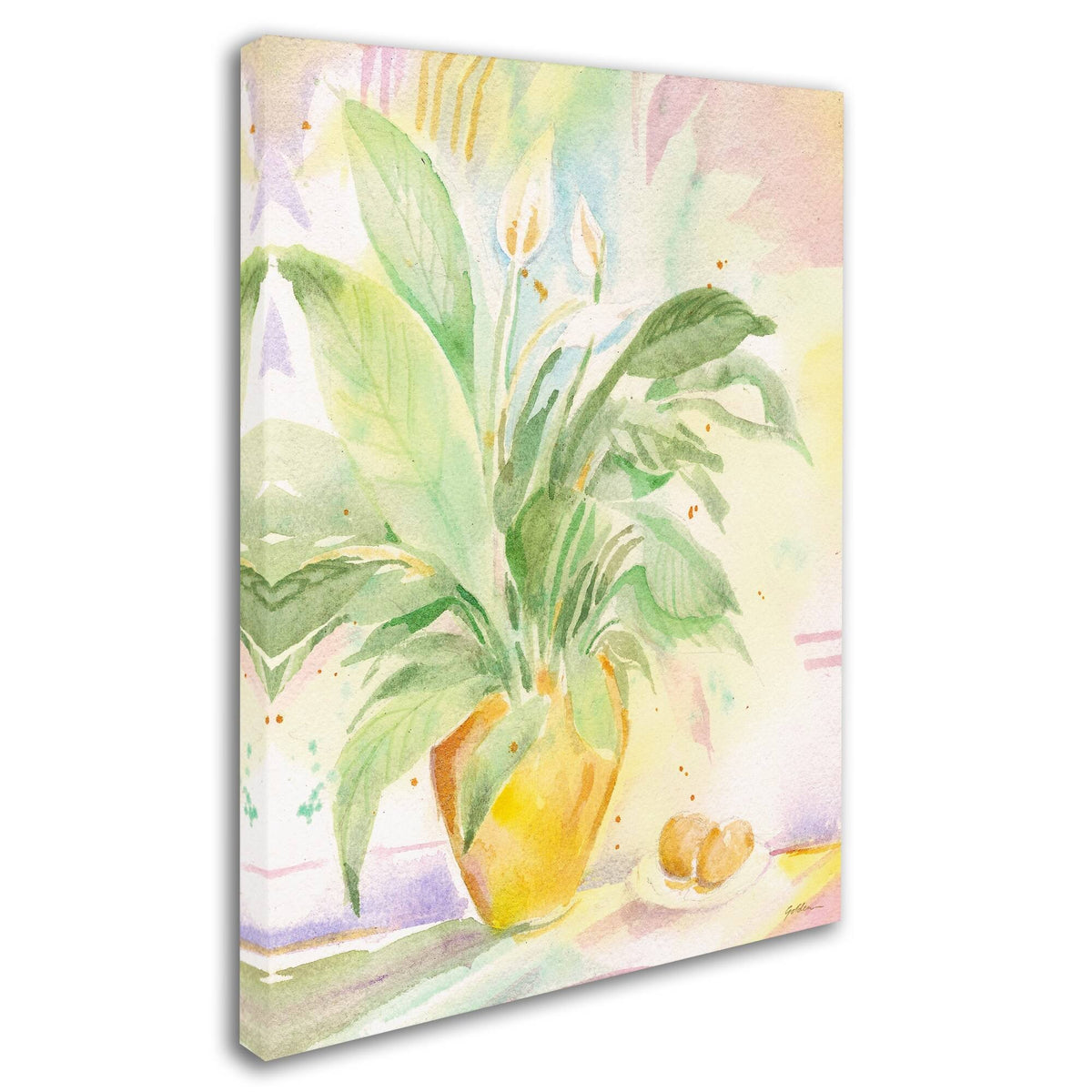 Sheila Golden The Peace Lily Canvas Art M982628