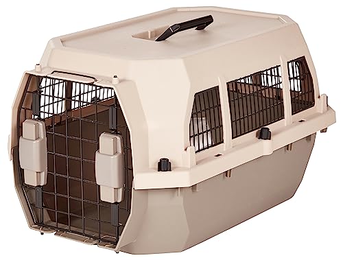 2-Door Top-Load Hard-Sided Pet Travel Carrier, Gray & Blue, 22.8"L x 15.0"W x 13.0"H Z94201