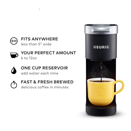 Single Serve K-Cup Pod Coffee Maker, 6 to 12oz Brew, Black J644