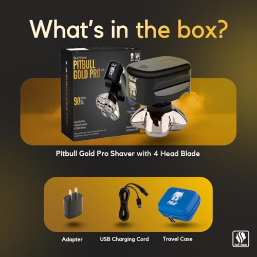 Gold Electric Head and Face Shaver F7554