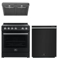 30 Electric Range, Range Hood and Dishwasher in Black G615149