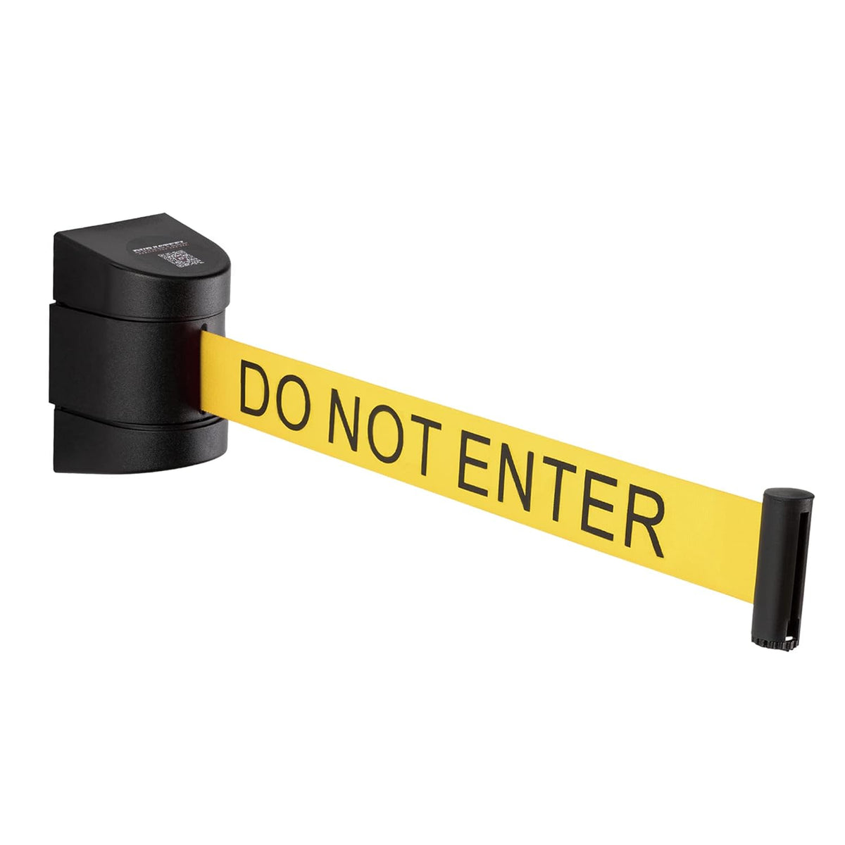 Retractable Wall Mount Caution Belt, 6.5 Ft. Yellow Do Not Enter Belt with Sturdy ABS Casing L20556