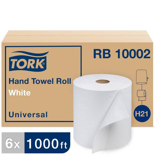 1-Ply White Hardwound Roll Towel, 6/Carton Z6332