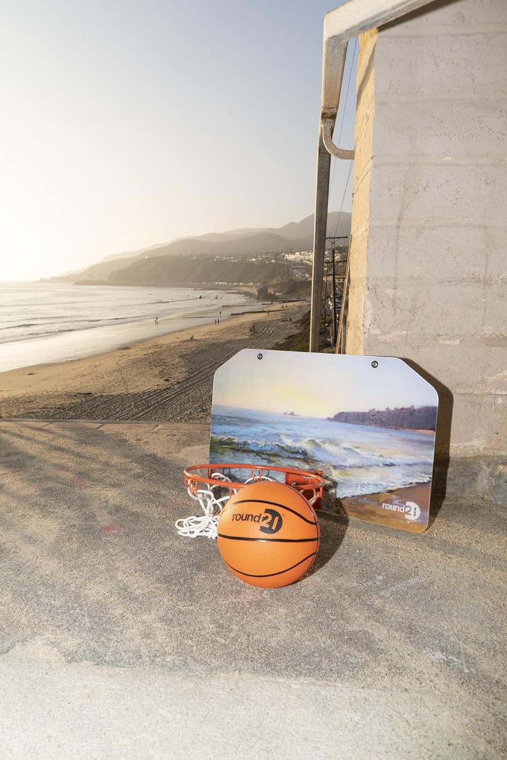 Over The Door Mini Basketball Hoop with Polycarbonate Backboard, Rubber Ball Pack of 2 K77081