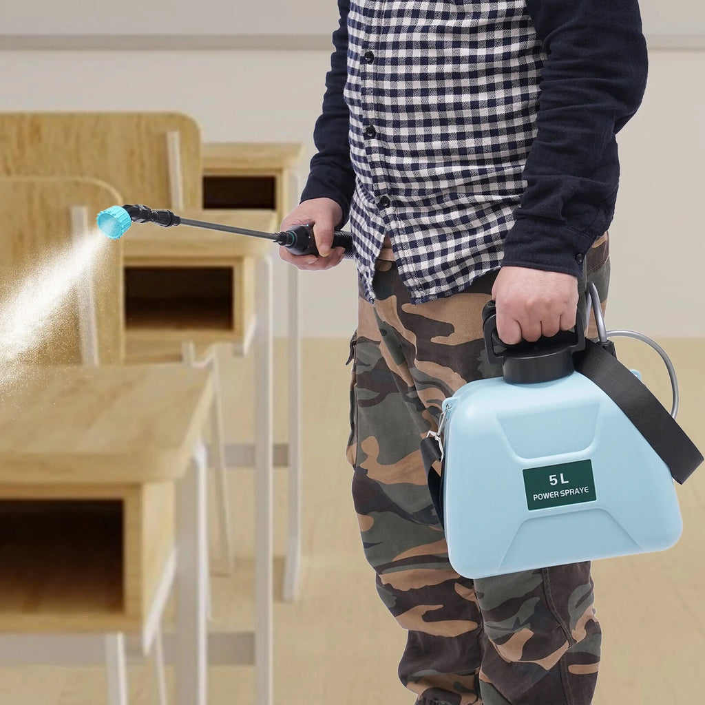 5L Electric Plant Mister Spray Bottle with Adjustable Shoulder Strap V657
