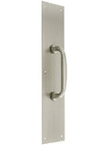 4 x 16 in. Push Plate with Pull Antique Brass I8109