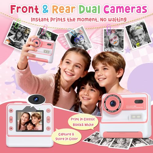 Dual Lens Instant Print Digital Camera with 32GB Card J861