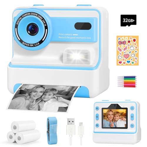 Dual Lens Instant Print Digital Camera with 32GB Card J861
