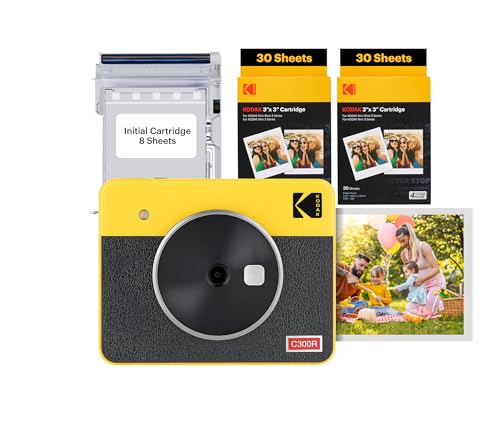2-in-1 Instant Camera and Photo Printer 3x3 inches White Z555
