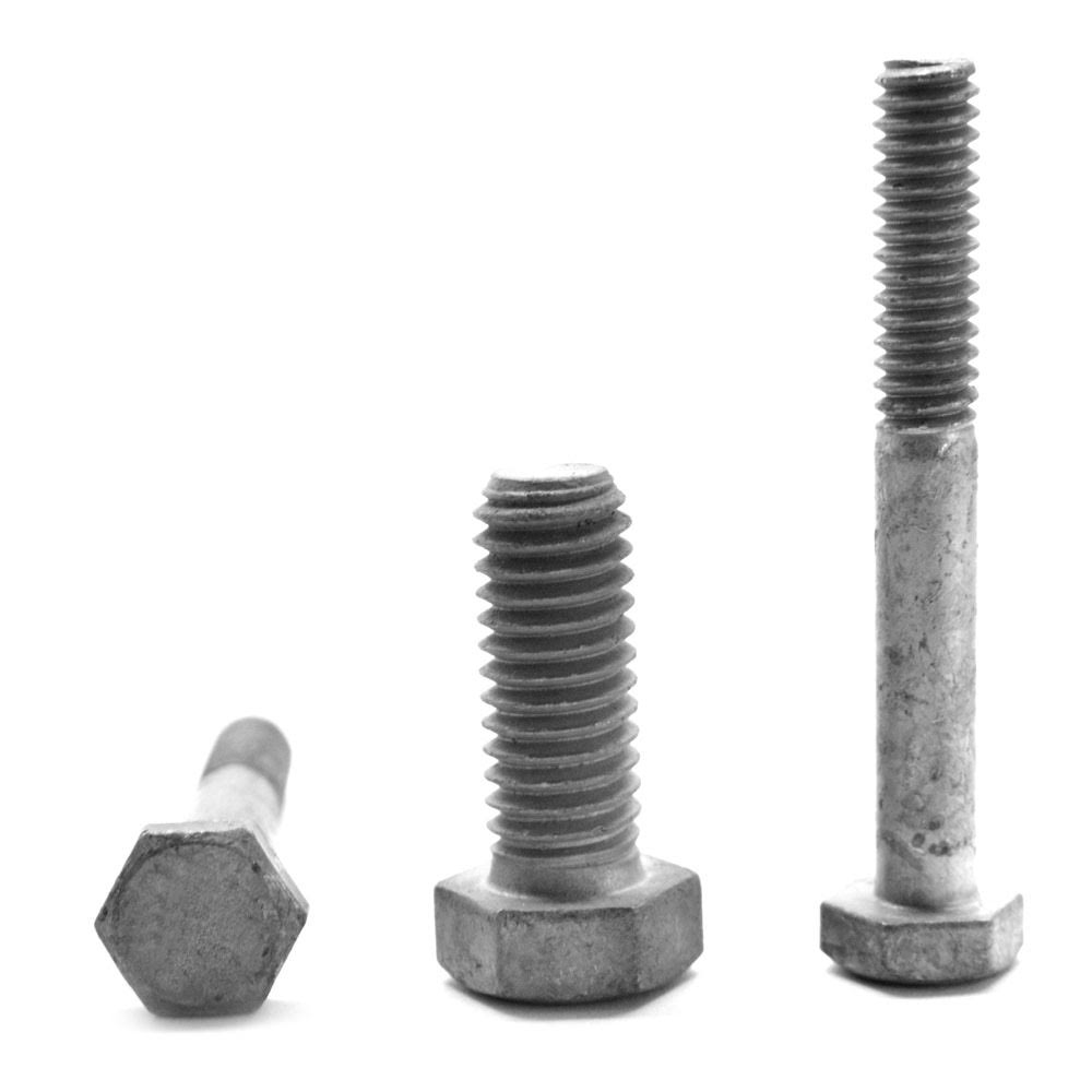 1 1/8x22-7 x 5x22 Coarse Thread Grade 5 Hex Cap Screw Medium Carbon Steel Hot Dip Galvanized E53793