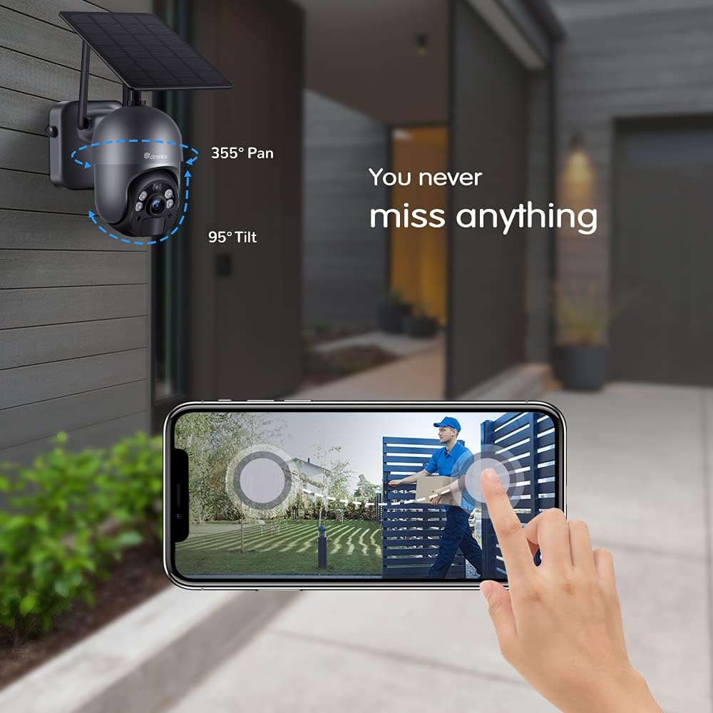 Solar Powered 1080P PTZ Security Camera I22617