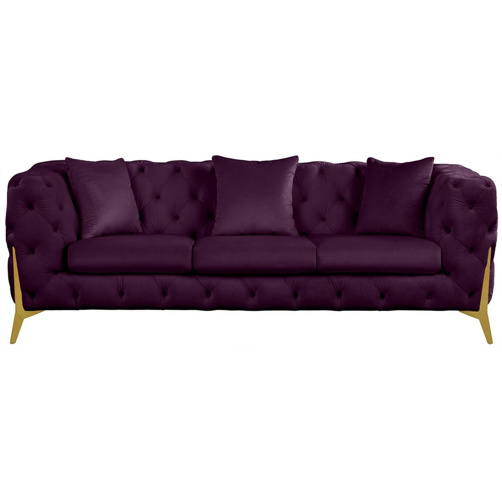 Purple Velvet Sofa Q4256