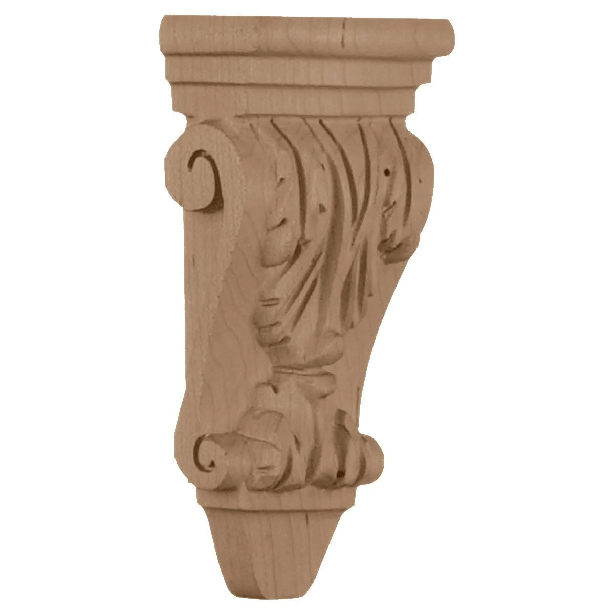 Extra Small Acanthus Pilaster Corbel Maple F3259