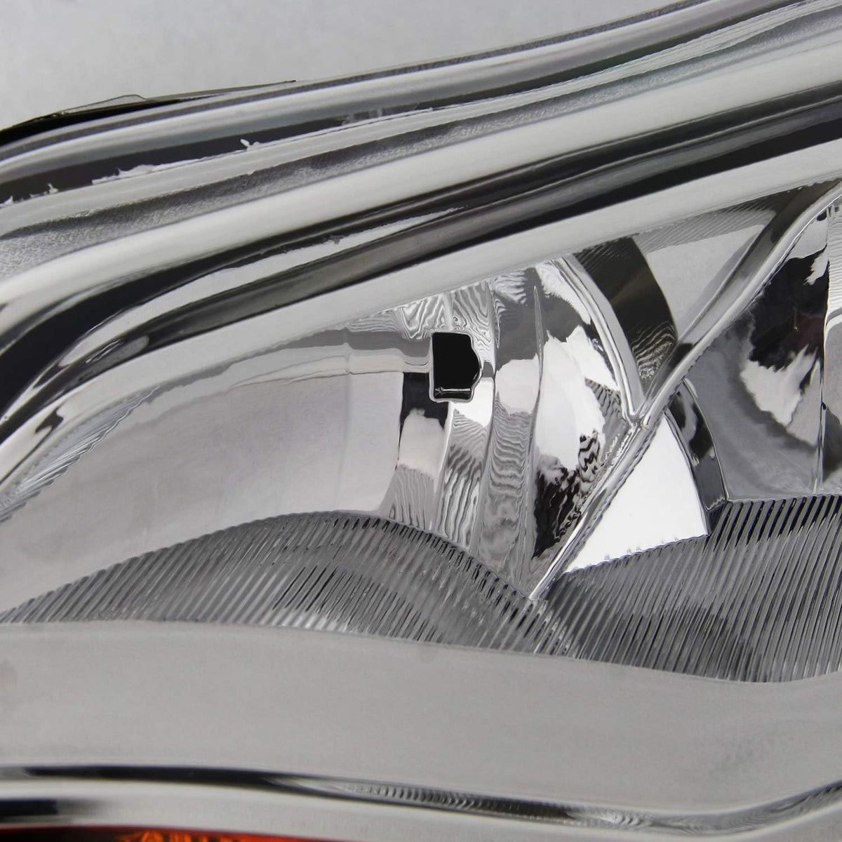 Chrome Trim Halogen Headlight Driver Left Pack of 2 H1900