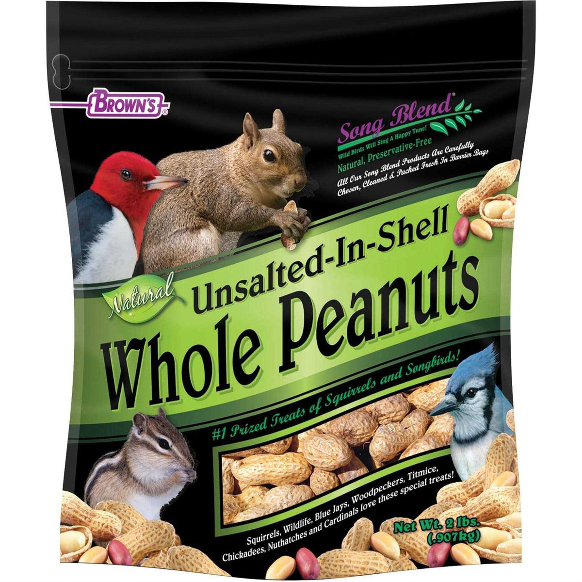Unsalted In-Shell Whole Peanuts Bird Food R7848