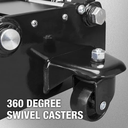 Black Steel Racing Floor Jack, 3 Ton (6,000 lb) Capacity M15136