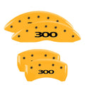 4 Caliper Covers Black Yellow Finish T861