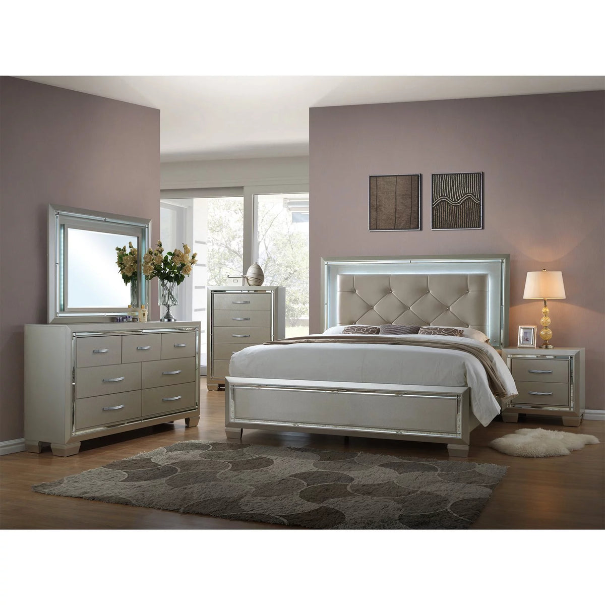King Panel Bed C347579