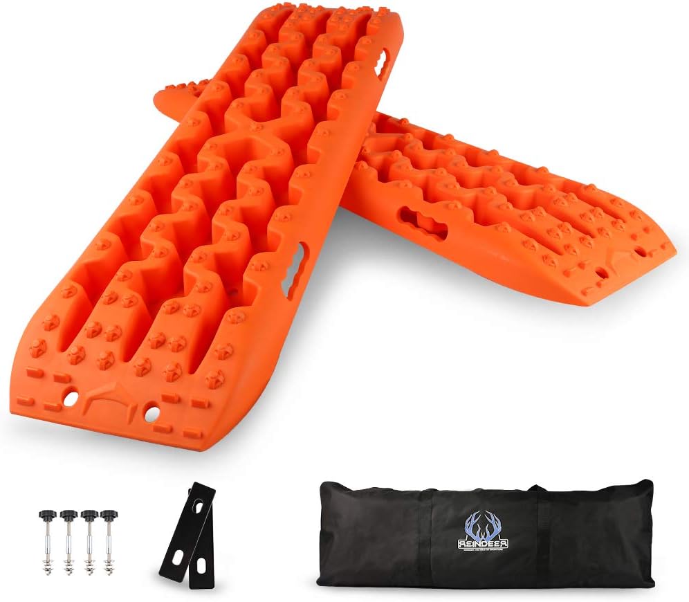 Black Slim 4WD Traction Tracks Mat Pack of 2 U68778