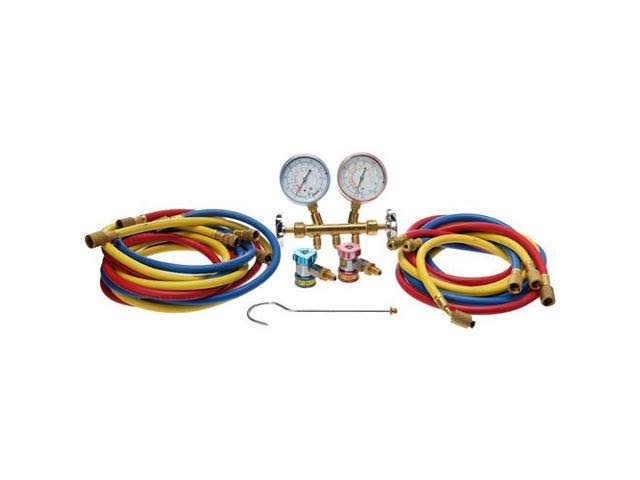 R12 and R134A Brass Manifold Set G6335