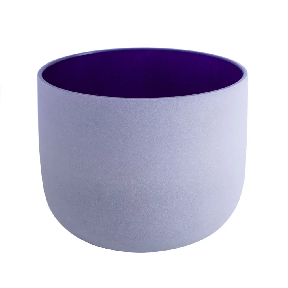 8 inch Frosted Crystal Singing Bowl F1025