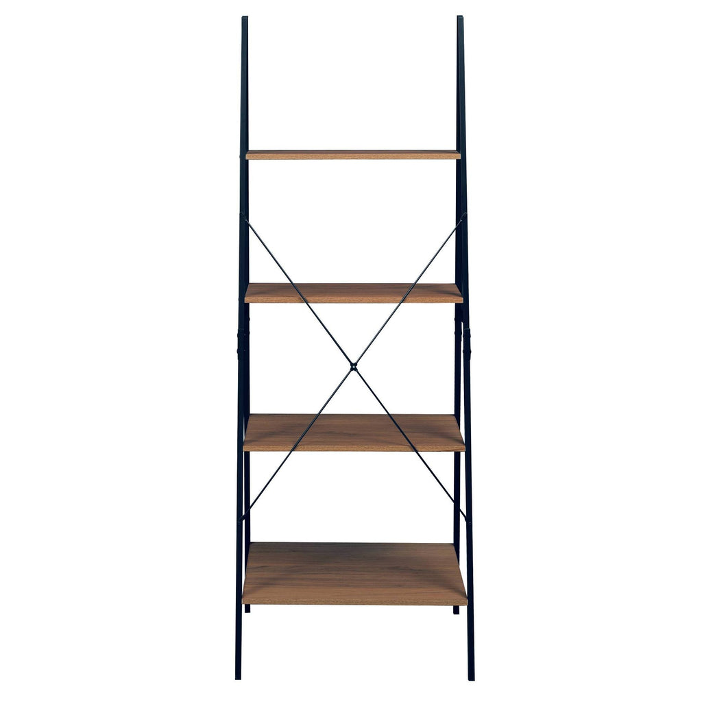 72x22 Ladder Bookcase Urban Walnut W8604