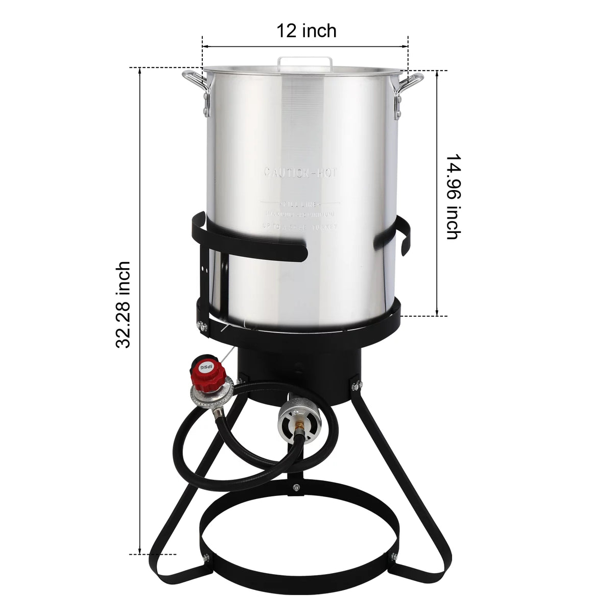 30qt Aluminum Propane Fryer Pot I523930