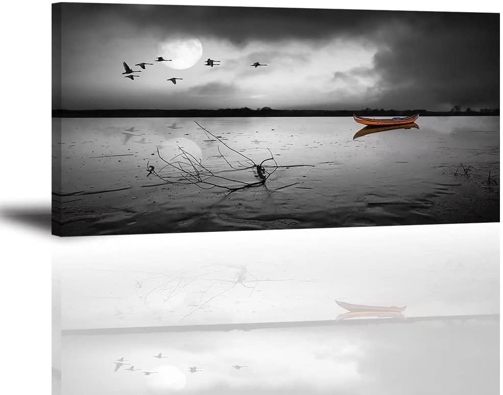 Blue Sea Sailboat Canvas Wall Art 30x20 G631945