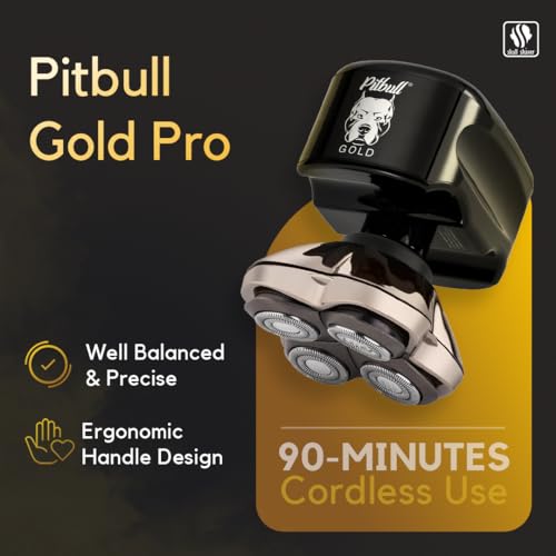 Gold Electric Head and Face Shaver F7554